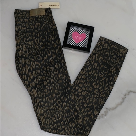 🔥Diésel Leopard Livier-Sp Super Slim Jegging - Picture 2 of 5